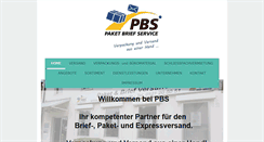 Desktop Screenshot of paketbriefservice.de