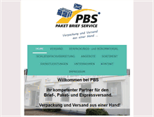 Tablet Screenshot of paketbriefservice.de